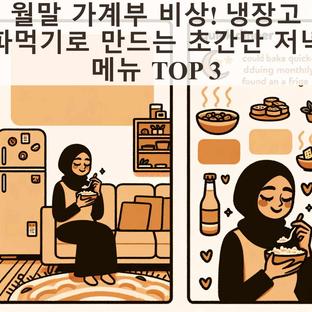 월말 가계부 비상! 냉장고 파먹기로 만드는 초간단 저녁 메뉴 TOP 3 Thumbnail